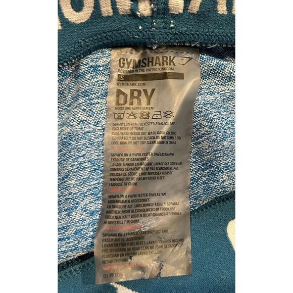 Gymshark Flex Leggings Turquoise Yoga Gym‎ Athletic Womens Size Small - Picture 4 of 4